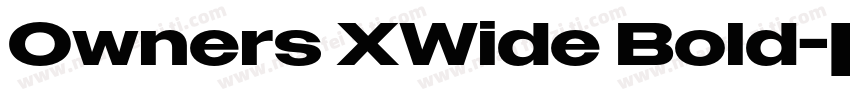 Owners XWide Bold字体转换